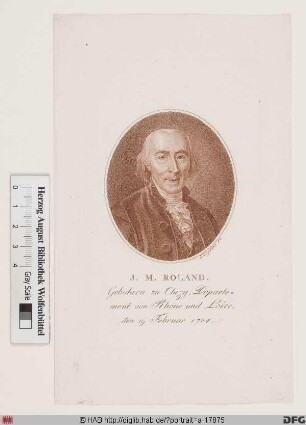 Bildnis Jean-Marie Roland de la Platière