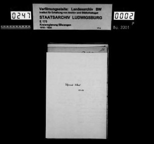 Schuldenwesen der Teilgemeinden Schornbach und Kottweil, Gesamtgemeinde Schornbach