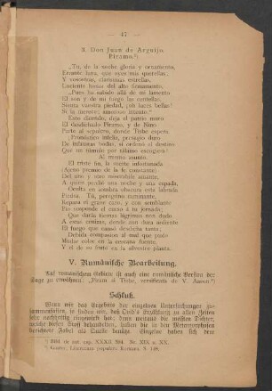 V. Rumänische Bearbeitung
