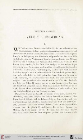 Fünftes Kapitel: Julius' II. Umgebung