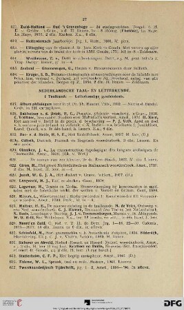 Nederlandsche Taal- en Letterkunde (Nr. 617-796)
