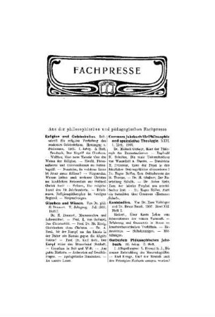 Fachpresse