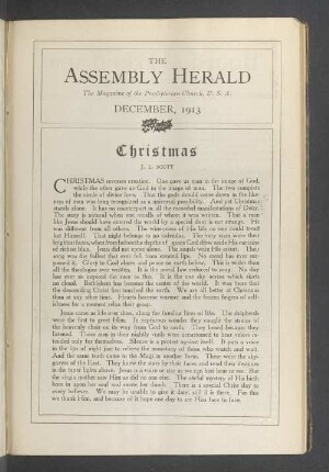 December, 1913