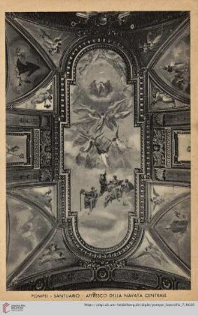 Pompei – Santuario – Affresco della Navata Centrale – Sanctuaire (Intérieur). – Sanctuary (Interior). – Das Heiligtum (Innere).