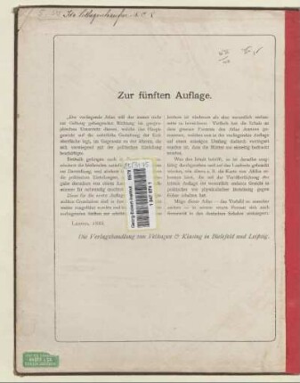 Zur fünften Auflage
