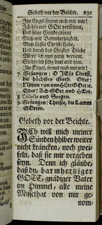 Gebeth vor der Beichte