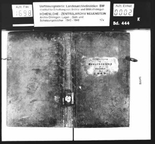 Beschreibung des der Standesherrschaft Hohenlohe-Oehringen zustehenden Heuzehnten im Ohrntal.
