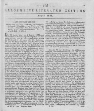 Fohmann, V.: Das Saugadersystem der Wirbelthiere. H. 1. Das Saugadersystem der Fische. Heidelberg, Leipzig: Groos 1827