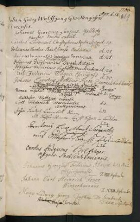 Sommerhalbjahr 1766. Rektorat Philipp Friedrich Gmelin