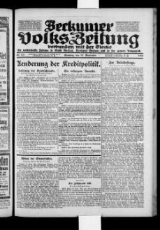 Beckumer Volks-Zeitung. 1921-1930