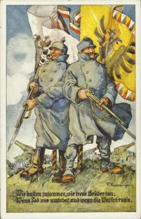 Wir halten zusammen, wie treue Brüder tun, [...]