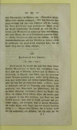 19. Ferdinand der Zweite. (J. 1619 - 1637.)