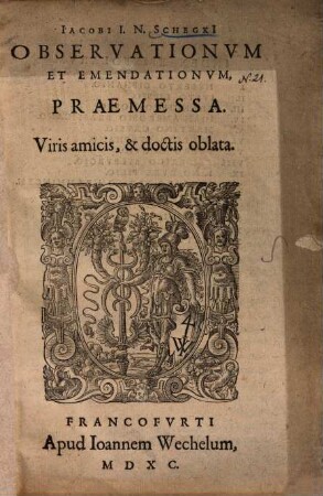 Observationum et emendationum praemessa : viris amicis et doctis oblata