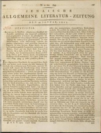 Num. 24. Den 28. Januar 1805