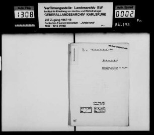 Bodenheimer, Isak, Kaufmann Waibstadt Käufer: Albert Drescher, Schlosser und dessen Ehefrau Anna geb. Lenz Waibstadt Lagerbuch-Nr. 530, 531 und 364 Waibstadt