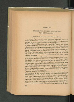 1. Erkenntnistheorie und Informationsverarbeitung
