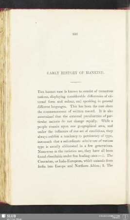 Early history of mankind