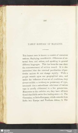 Early history of mankind