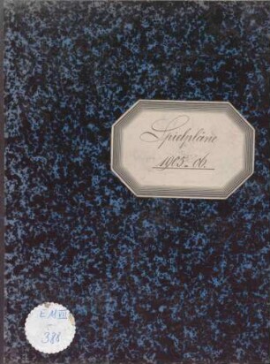 Spielplan 1905/06