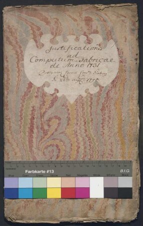 Belege zur Rechnung der Kirchenfabrik Limburg des Jahres 1731