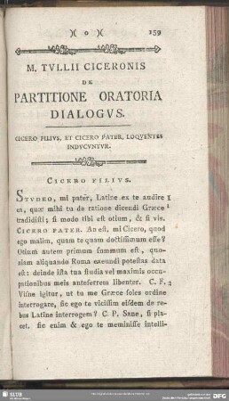 De Partitione Oratoria Dialogus