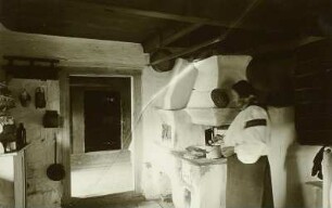 Rahó (heute Rachiw / Ukraine). Küche einer Ruthenenhütte