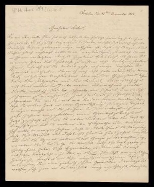 Brief von Eduard Heinrich Gehe an Louis Spohr