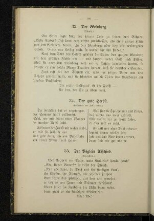 35. Der Vöglein Abschied.