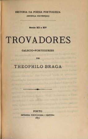 Historia da litteratura portugueza : [Tomos 14 in 7 Voll.]. 4