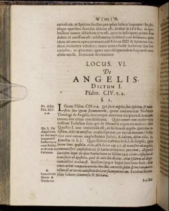 Locus VI. De Angelis.