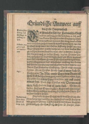 Gründliche Antwort auff die Erste Hauptursach.