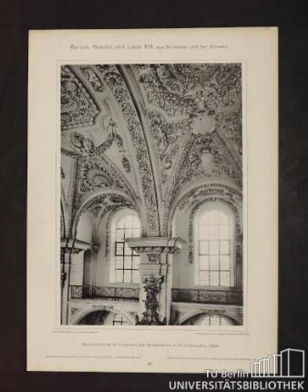 16. Stuckverzierung im Langhause der Schlosskirche zu Friedrichshafen, 1698.