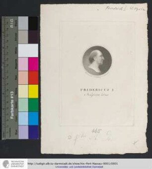 Fridericus I Nassoviae Dux / Ehrmann del. ; C. Felsing sc. Darmst.
