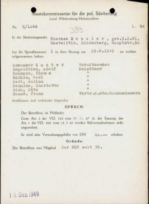 Menzler, Therese