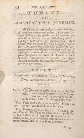 Threni Seu Lamentationes Jeremiae. Caput I - [Caput V.]
