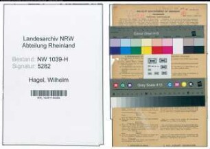 Entnazifizierung Wilhelm Hagel , geb. 25.04.1889 (Kaufmann)
