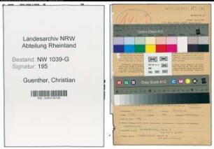 Entnazifizierung Christian Guenther , geb. 04.12.1900 (Angestellter)