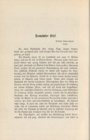 Neunzehnter Brief