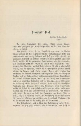 Neunzehnter Brief