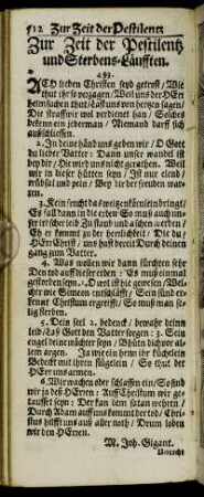 [28. Cap.] Zur Zeit der Pestilentz und Sterbens-Läufften.