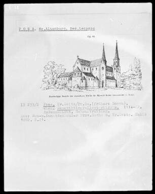 Ansicht der ehemaligen Benediktiner-Klosterkirche zu Posa