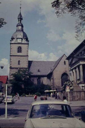 Marktplatz, Detmold, Erlöserkirche; farbig