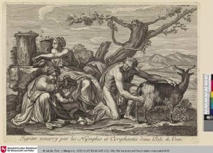 Jupiter nourry par les Nymphes et Coriphantes dans l'isle de Crete