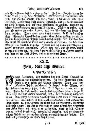 XXIX. JEsu, deine tieffe Wunden.