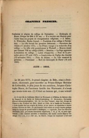Histoire du Collége de Porrentruy = (1590 - 1865) = Pruntrut