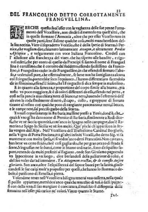 Del Francolino detto Corrottamente Franguellina
