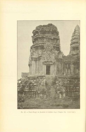 Fig. 48. Tours d'angle des deuxième et troisième étages d'Angkor Vat
