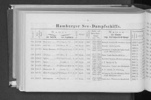 Hamburger See-Dampfschiffe.