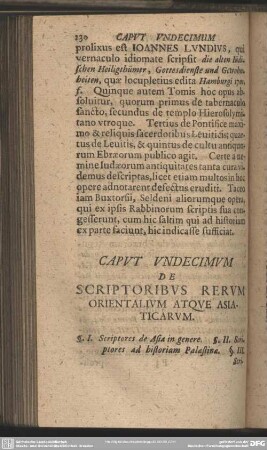 Caput Undecimum De Scriptoribus Rerum Orientalium Atque Asiaticarum