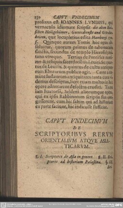 Caput Undecimum De Scriptoribus Rerum Orientalium Atque Asiaticarum